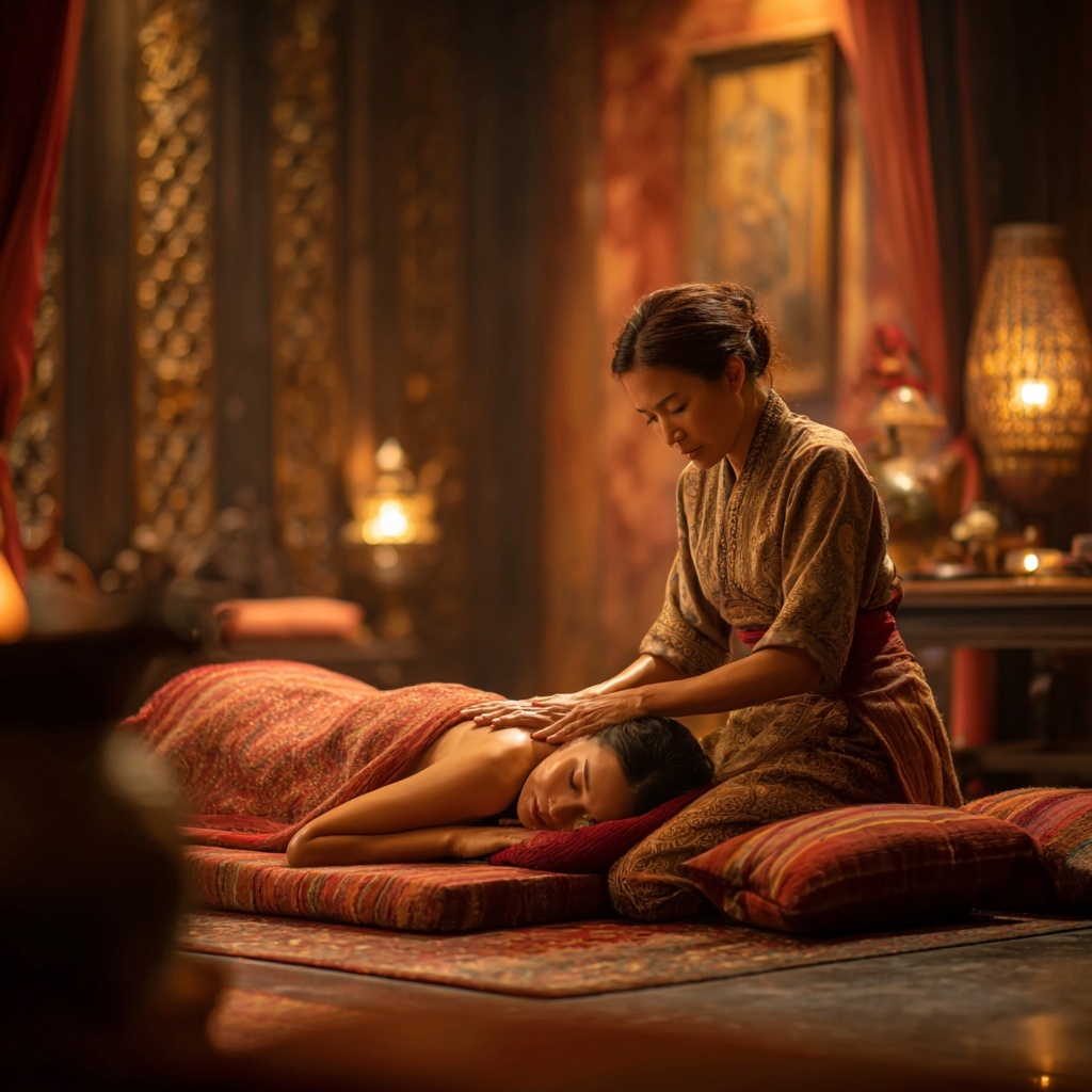 Thai traditional massage